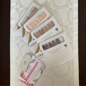 New Color Street Nail Polish Strips Neutral Palette Set of 4